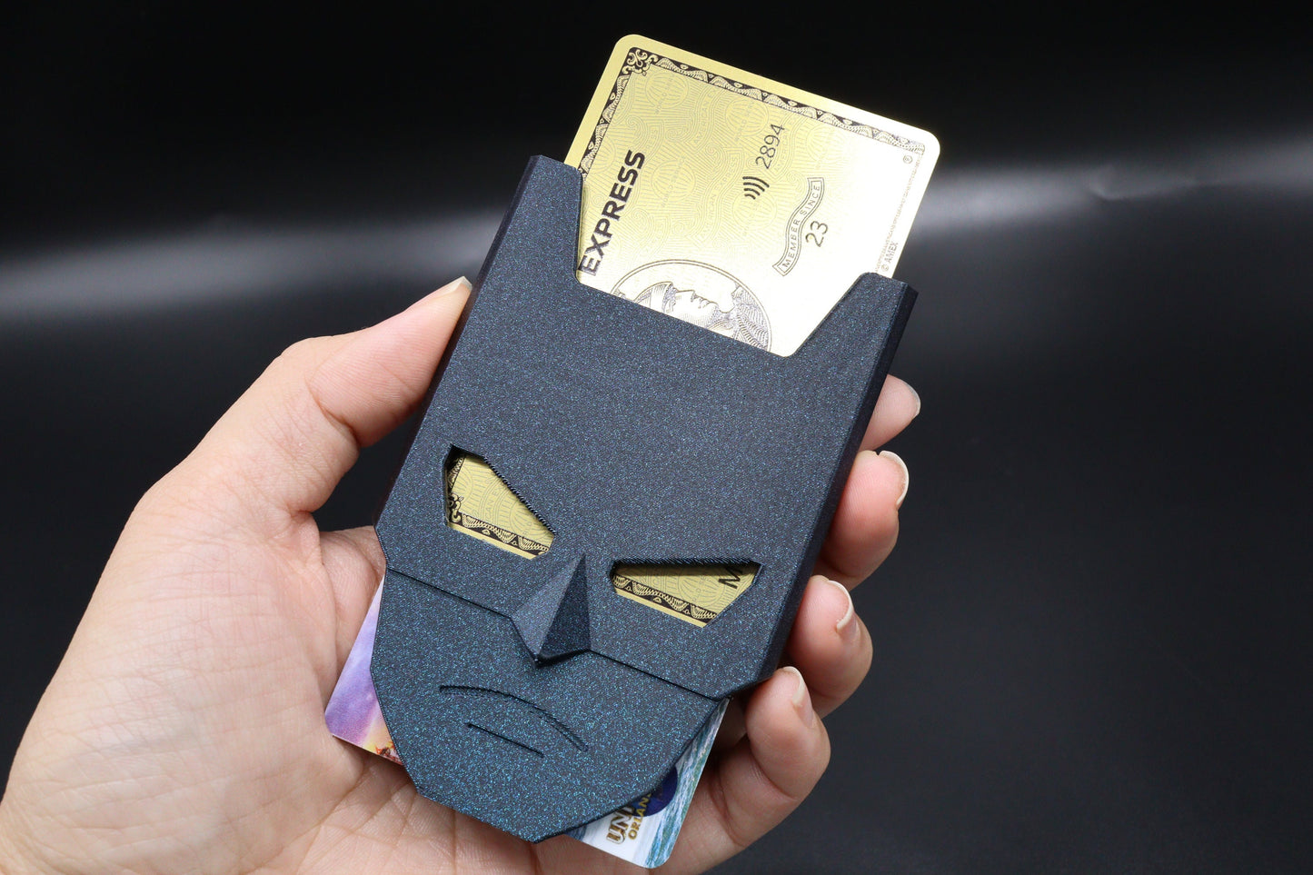 Dark Knight MANO Wallet™ Credit Card ID Hard Case Holder Organizer- (Holds up to 10 cards)- 2 colors options